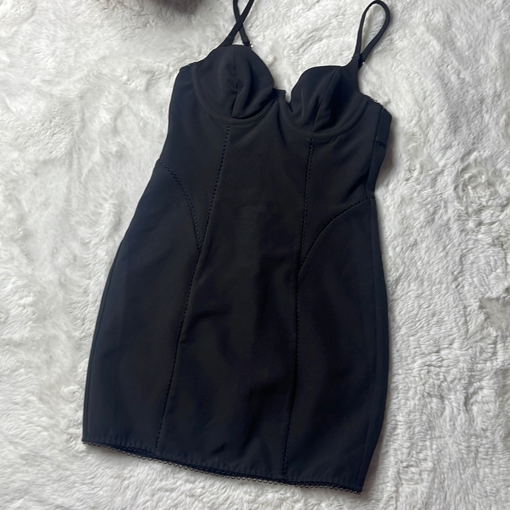 For Love & Lemons Black Mini Dress - SIZE: XS